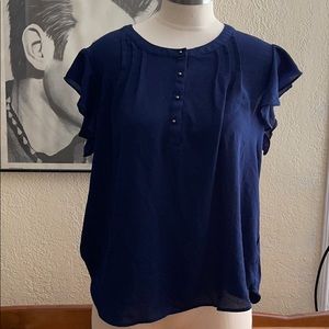 Daniel Rainn blouse, navy blue size L.